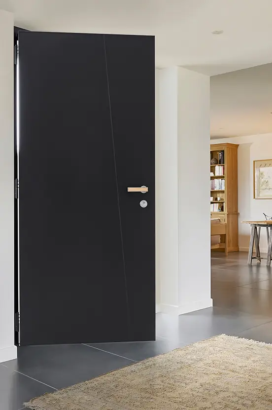 Porte d'entrée contemporaine grise