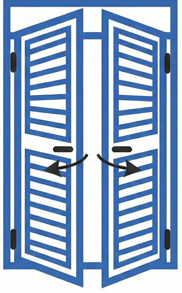 Icône volet battant double vantaux aluminium